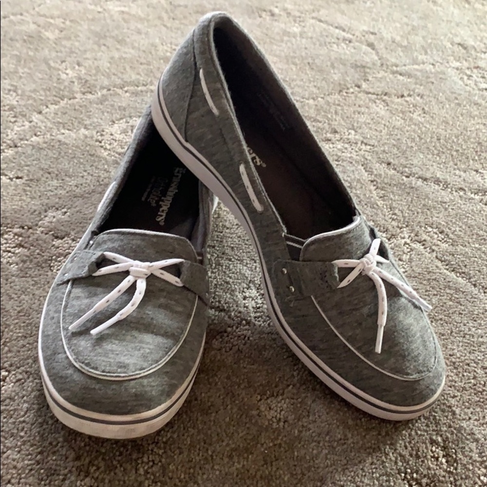 NEW Grasshoppers Flats Boat Shoes Memory Foam Grey